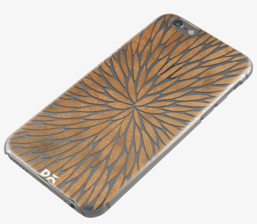 Dailyobjects Rose Gold Watercolor Burst Clear Case - Wood, transparent png #1299993
