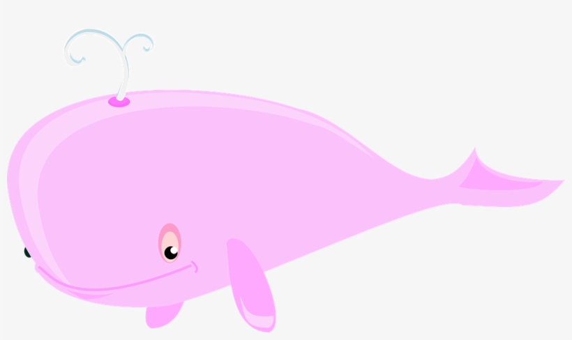 Ocean Clipart, Sea Clipart,watercolor Ocean Clipart, - Cartoon Whale, transparent png #130111