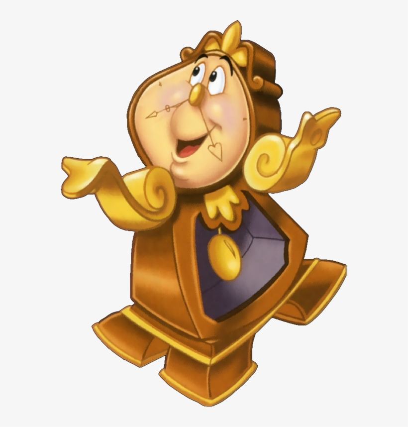 Clock Clipart Disney Beauty And The Beast Clock Png Free Transparent Png Download Pngkey