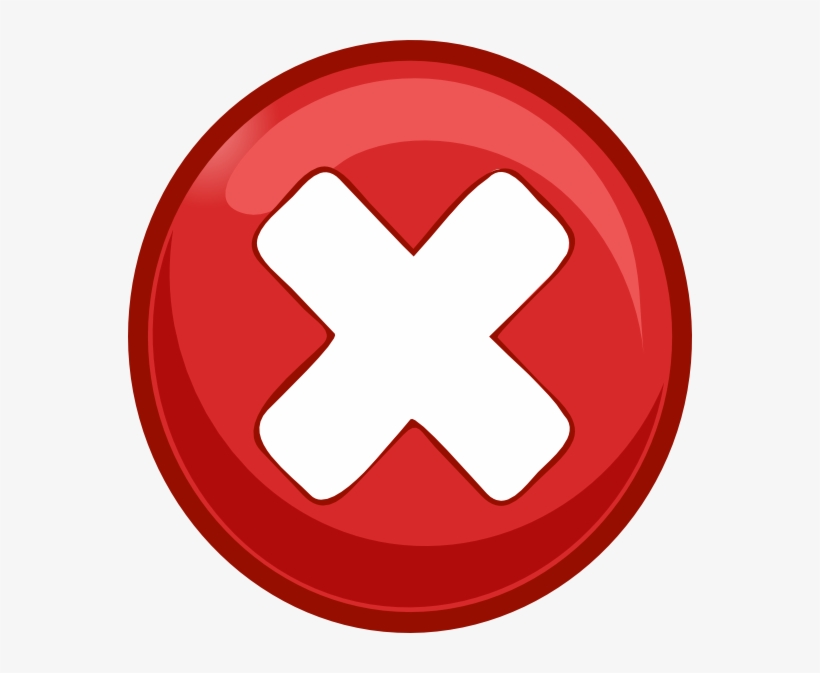 Delete Cliparts - Red X In A Circle, transparent png #130346