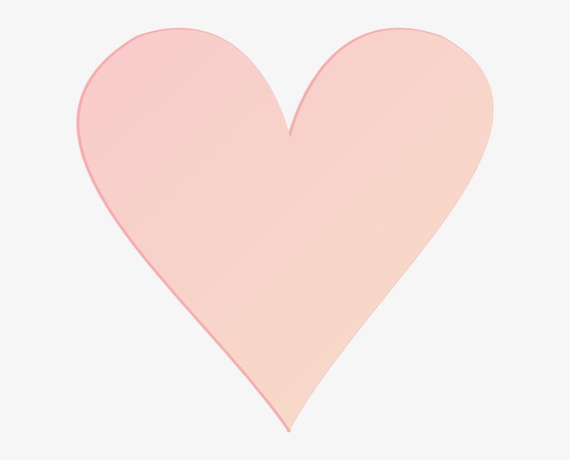 Light Blue Clipart Coral Heart - Light Pink Heart Transparent Background, transparent png #130587