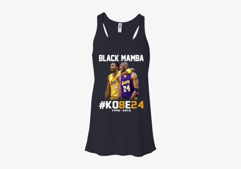 Kobe Bryant 24 Black Mamba Shirt Racerback Tank - Dogs Make Me Happy You Not So Much T Shirt, transparent png #130710