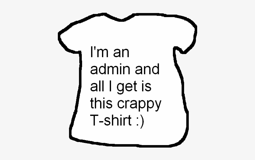 Admin T-shirt - Png - Admin T Shirt, transparent png #130930