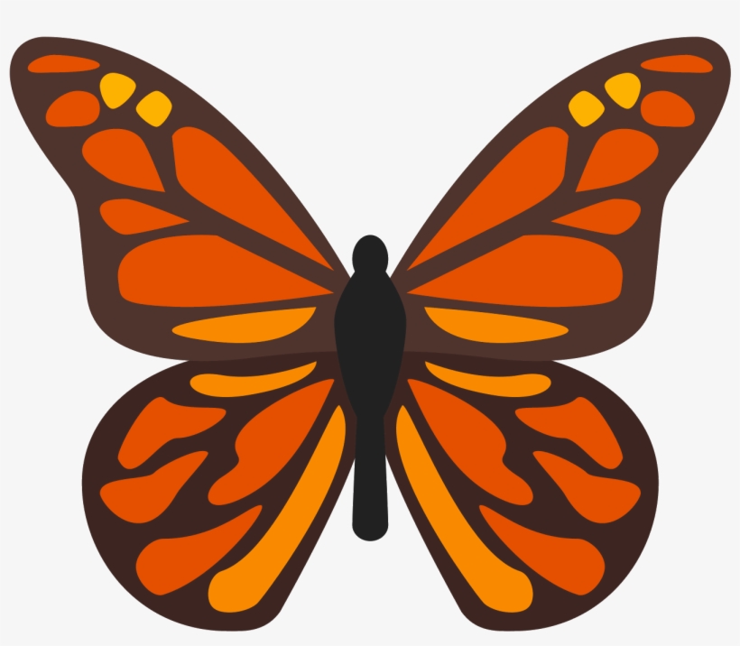 Monarch Butterflies Png 4 - Mariposa Monarca En Dibujo, transparent png #131135
