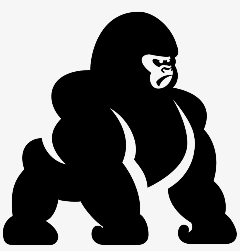 Gorilla Comments - Kissing Silhouette, transparent png #131269