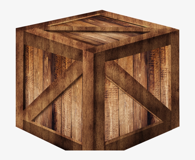 3d Wooden Box Png Free - Wooden Crate Transparent Background, transparent png #131396