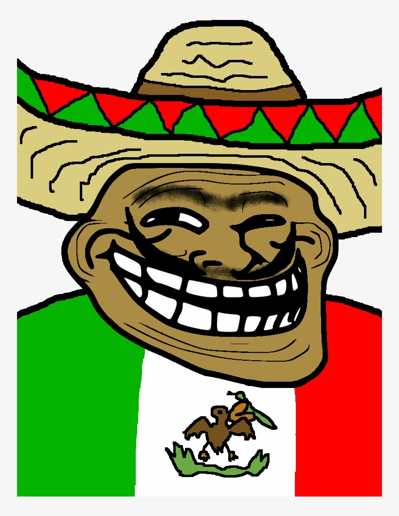 View Samegoogleiqdbsaucenao Mexico Trollface , - Troll Face, transparent png #131559