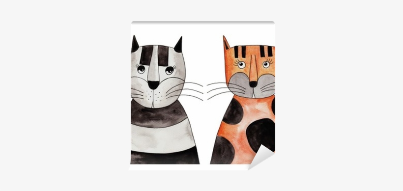 Artwork, Ink And Watercolors On Paper Wall Mural • - Watercolor Painting, transparent png #131581