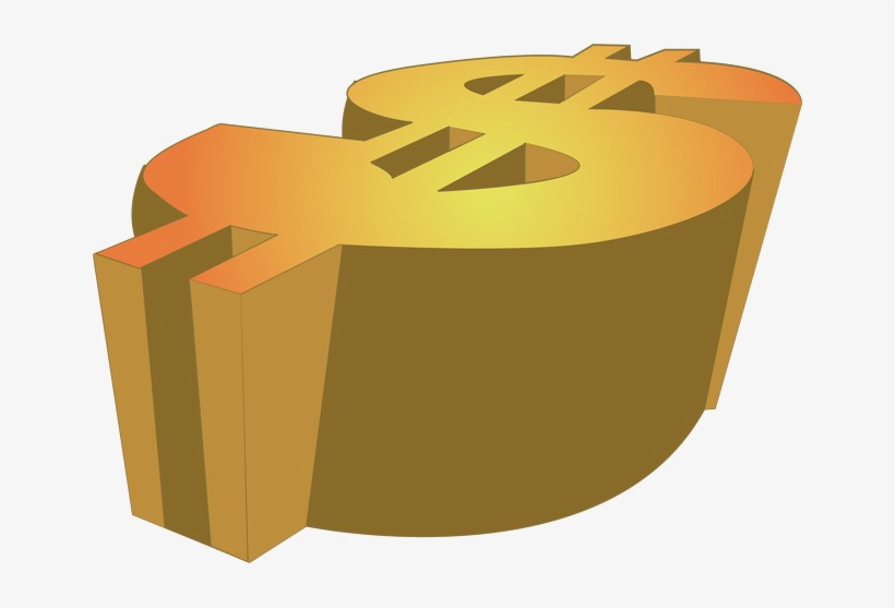 Golden Dollar Sign Png Image Background - Portable Network Graphics, transparent png #131603