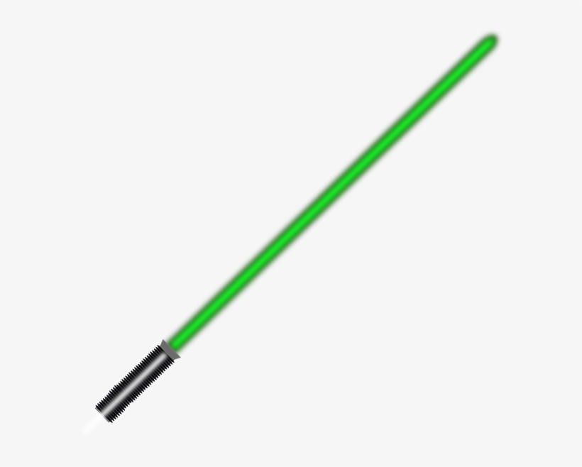 Jedi Lightsaber Clip Art At Clker - Espada Do Star Wars Verde, transparent png #131976