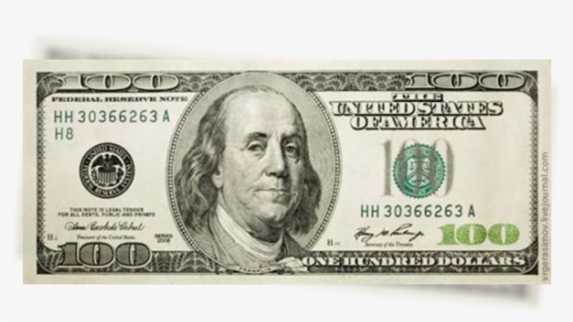 100 Dollar Bill, transparent png #132026