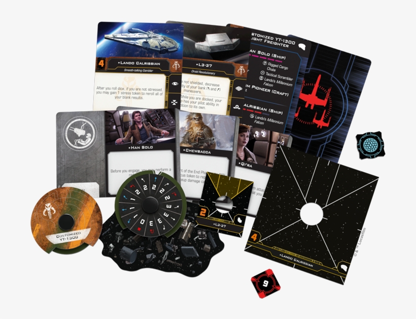 Lando's Millennium Falcon Spread - X Wing 2.0 Lando's Falcon, transparent png #132474