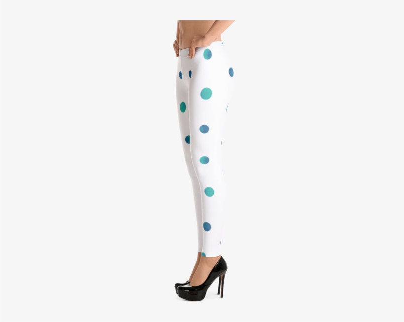 Watercolor Polka Dot Leggings - Leggings, transparent png #132547