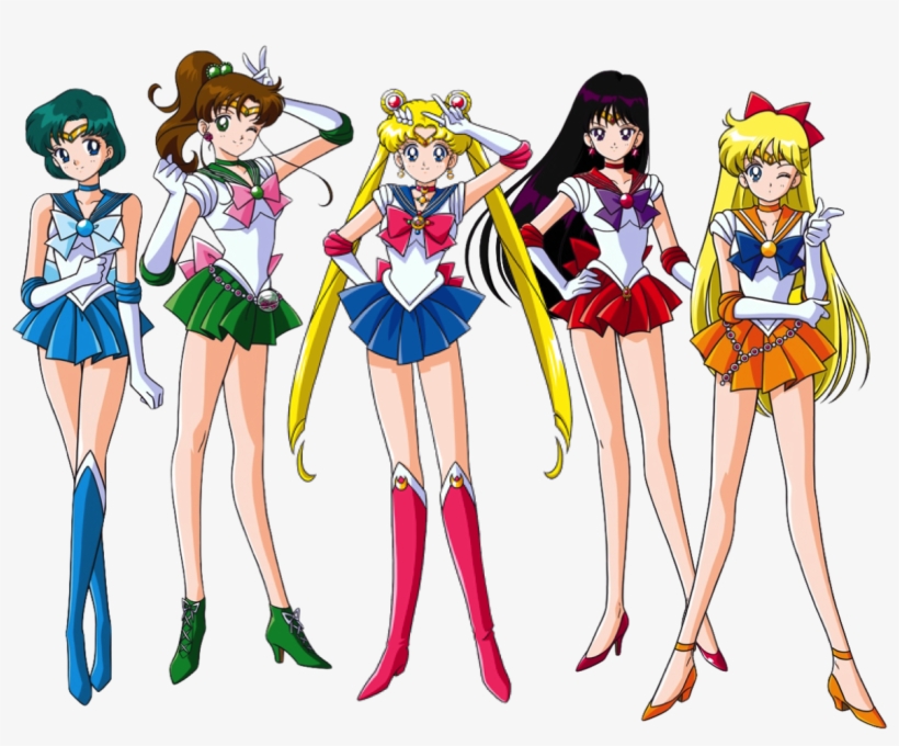 Sailor Moon Crystal Style - Sailor Moon Squad Png, transparent png #132861