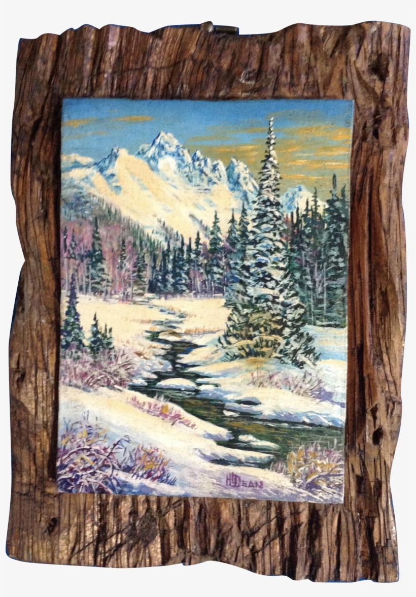 Dean, Small Oil Painting Of An Alpine Valley Painted, transparent png #133348