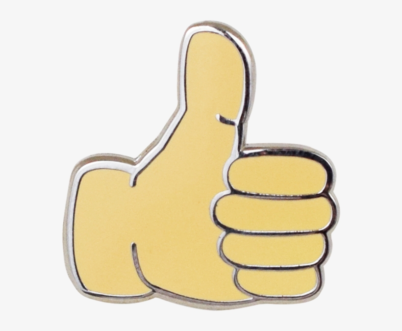 Thumbs Up Emoji Pin - Thumbs Up Pin, transparent png #133462