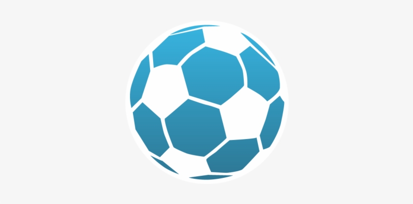 Soccerball Temporary Tattoo - Blue Soccer Ball Png, transparent png #133652