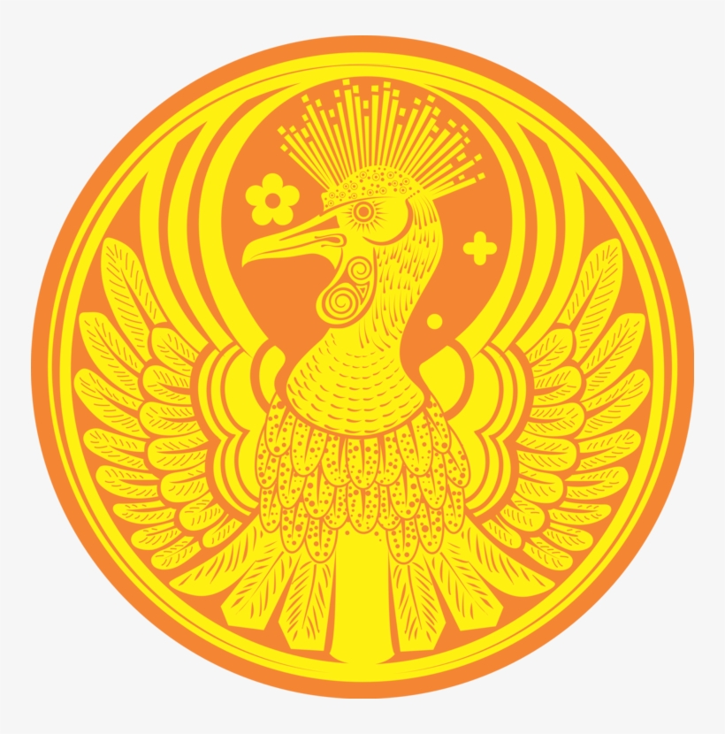 Phoenix Fenghuang County Legendary Creature Drawing - Ancient Phoenix Coin Round Ornament, transparent png #133913