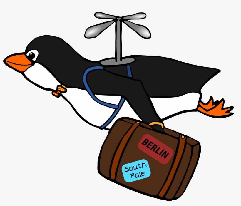 Migrating Penguin Big Image Png - Migracion Animada De Animales, transparent png #134074