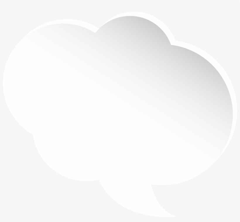 White Speech Bubble Png Download - White Bubble Speech Png, transparent png #134129