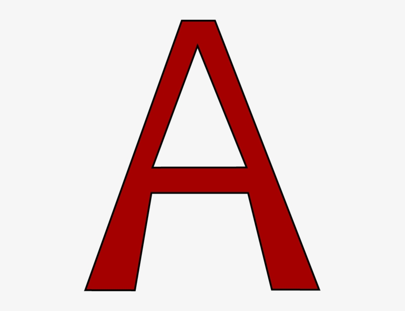 A Clip Art Red Letter A Clip Art Red Letter A Image - Letter A Clipart Red, transparent png #134454