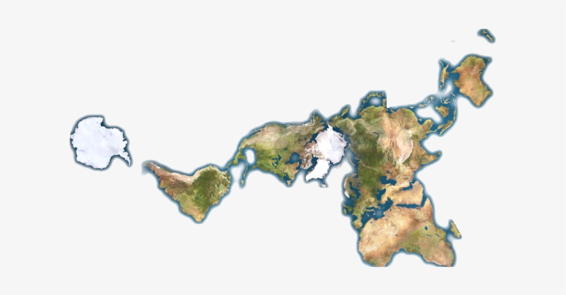 Dymaxion Map Unfolded No Ocean - Buckminster Fuller's Dymaxion World Map, transparent png #134683