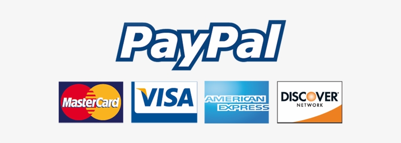 Paypal Credit Card Logo Png - Paypal Visa Mastercard American Express  Discover - Free Transparent PNG Download - PNGkey