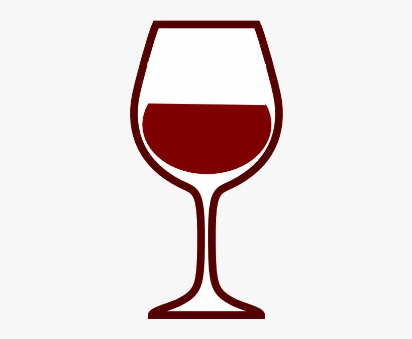 Glass Silouhette Clip Art At Clker Vector - Red Wine Glass Clip Art, transparent png #134879