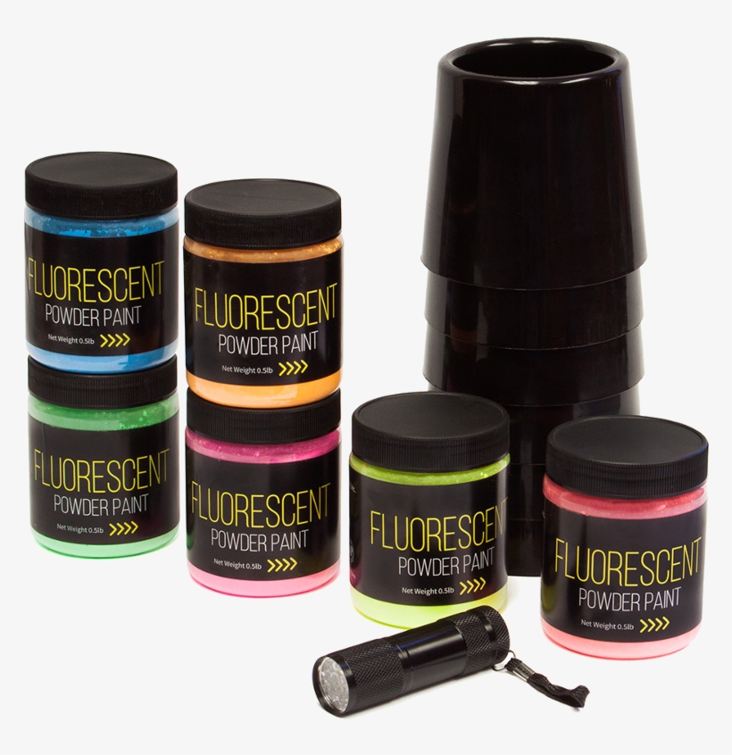 Jack Richeson Fluorescent Powder Paint Glow Kit - Eye Liner, transparent png #134923