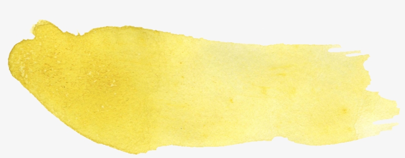 Yellow Watercolor Png Picture Black And White Download - Yellow Watercolor Brush Stroke Png, transparent png #134967