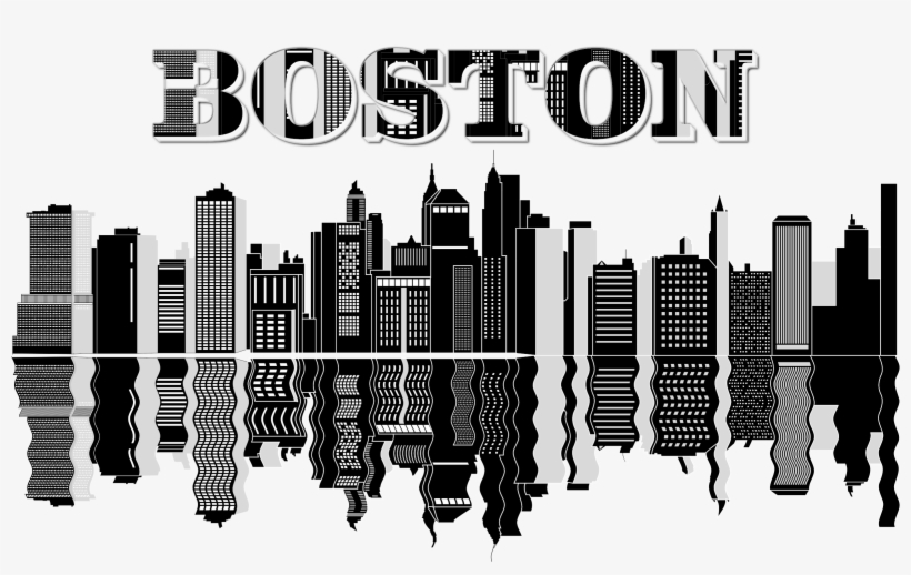 Clipart - Black And White Cityscape Png, transparent png #135280