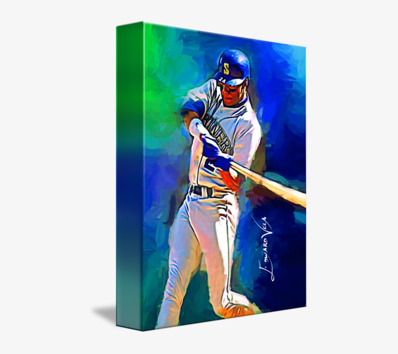 "ken Griffey Jr Art By Edward Vela - Baseball Player, transparent png #135489