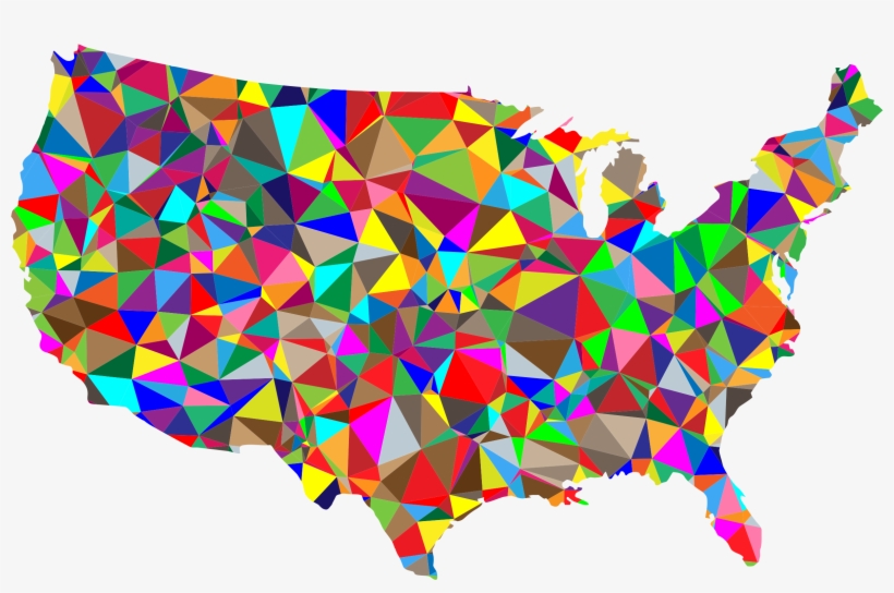 This Free Icons Png Design Of Flat Color Low Poly America, transparent png #135610