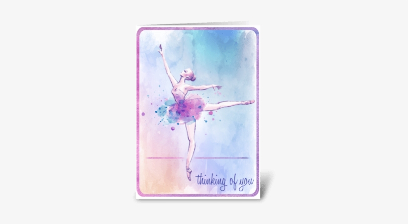 Thinking Of You Greeting Card - Ballet, transparent png #135635