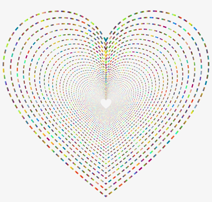 This Free Icons Png Design Of Dashed Line Art Heart, transparent png #135681