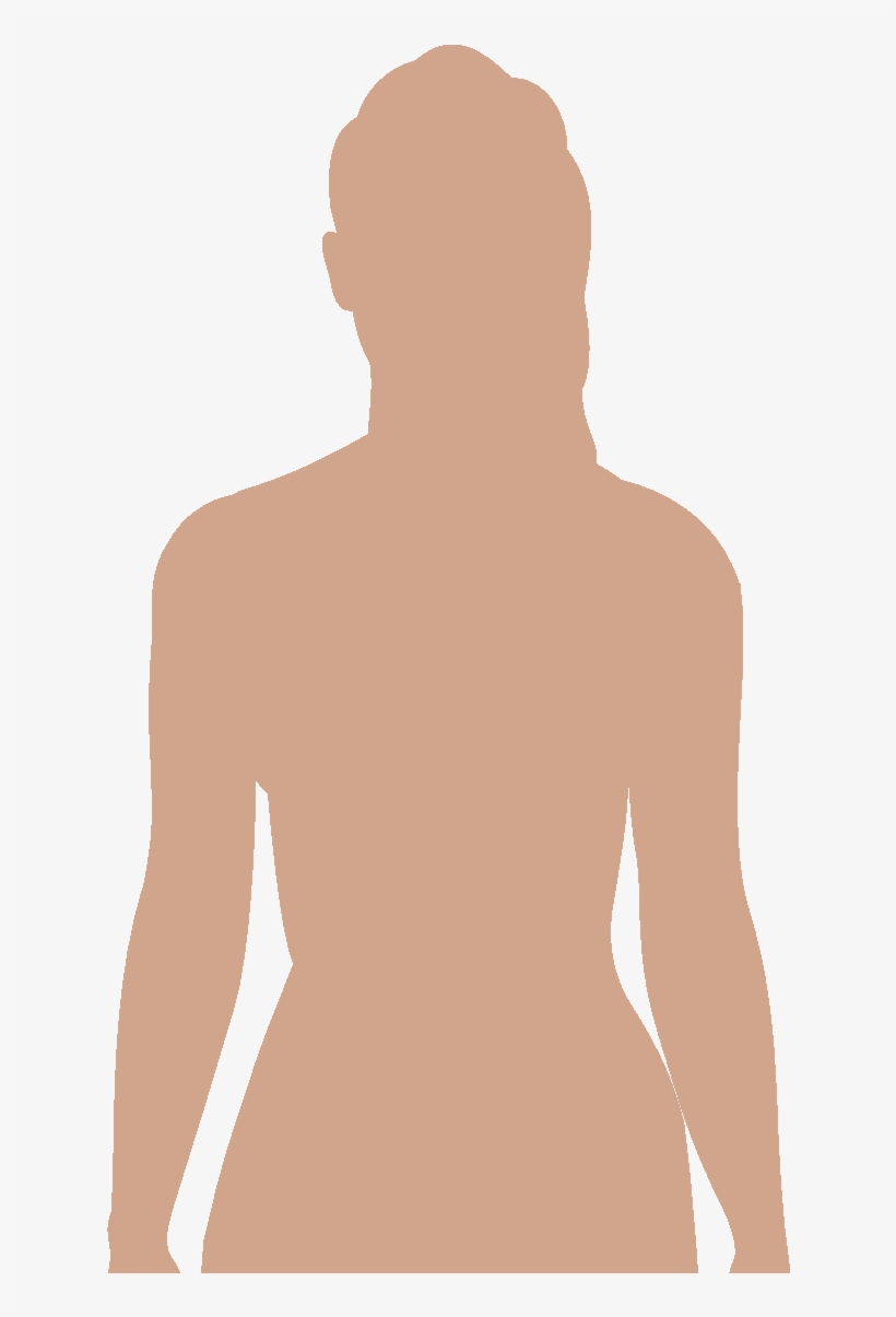 File - Female Shadow - Upper - Female Human Body Png, transparent png #135707