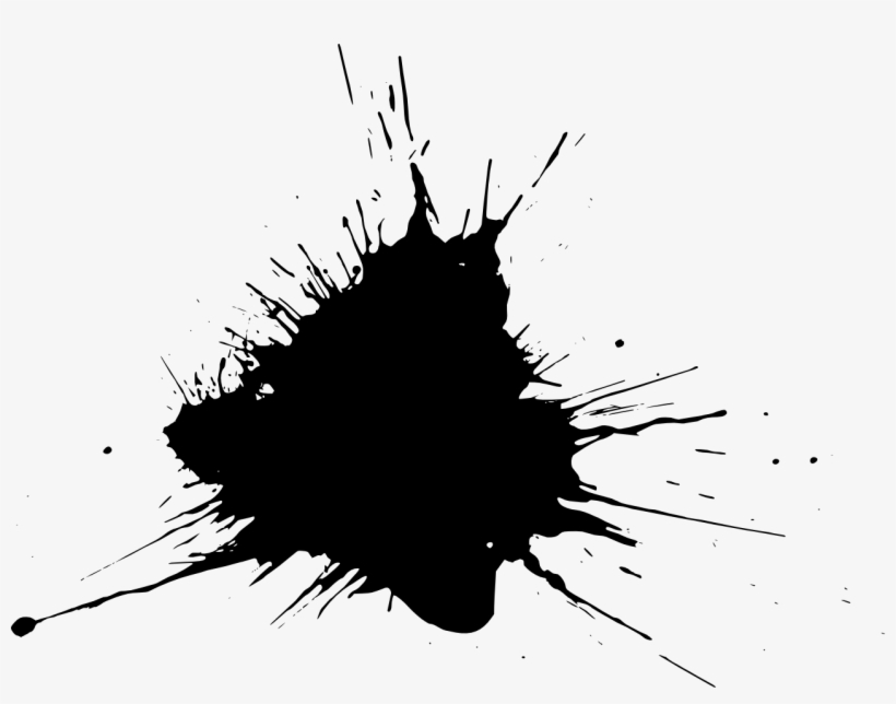 Free Download - Splatter Paint Black, transparent png #135735