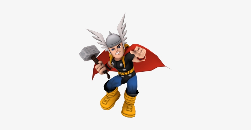 Thor Comic Png Image - Marvel Super Hero Squad Thor, transparent png #135827