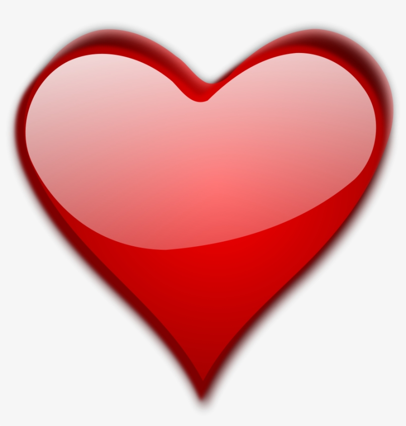 Heart Gloss 1 Clipart, Vector Clip Art Online, Royalty - Transparent Background Heart Png, transparent png #135917