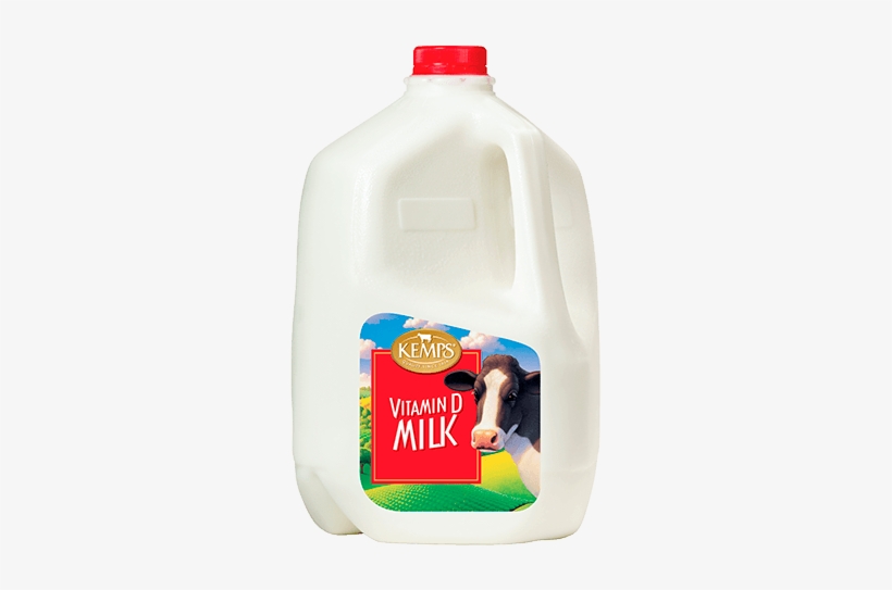 Milk Png Free Download - Kemps Vitamin D Milk .5 Gal Carton, transparent png #136374