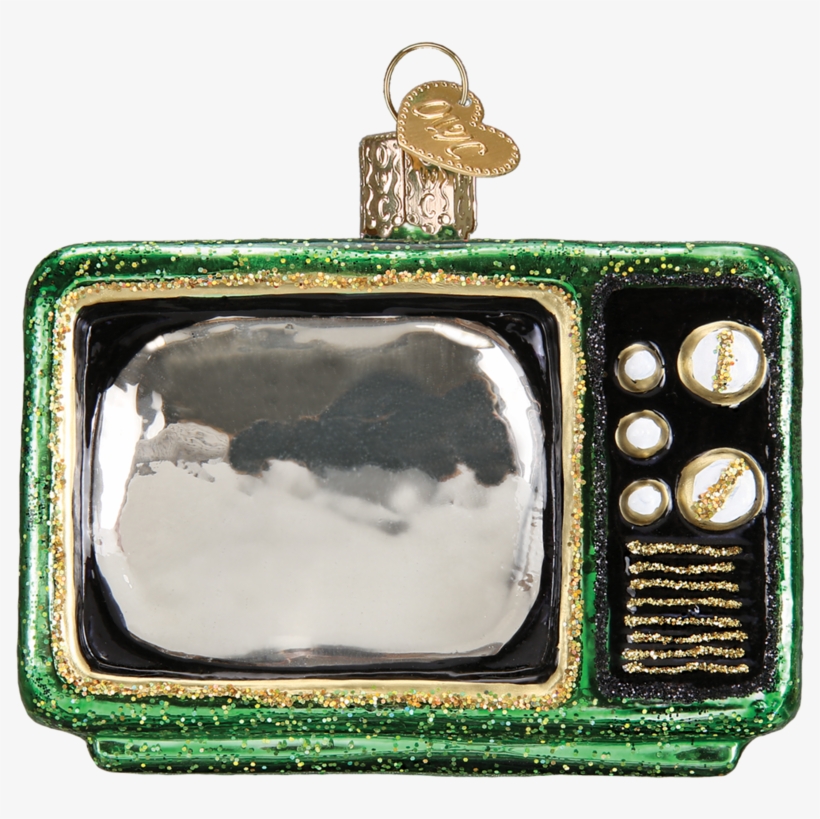 Old World Christmas Retro Look Tube Tv Christmas Holiday, transparent png #136783