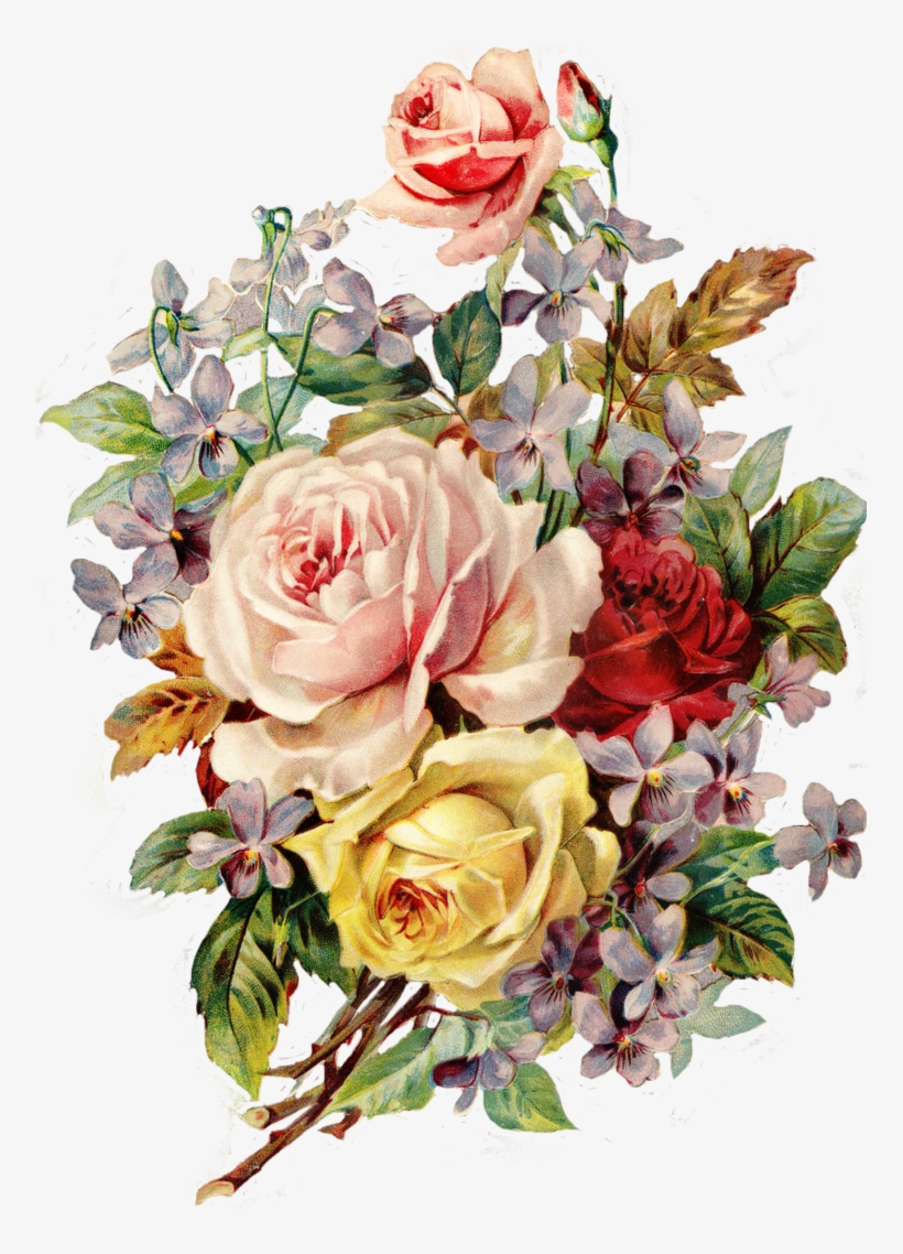 Vintage Flower Png - Vintage Flowers Png, transparent png #136828