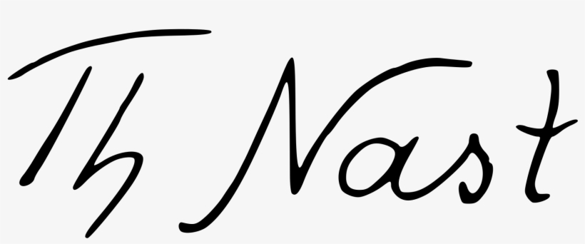 Thomas Nast's Signature - Thomas Nast Signature, transparent png #136848
