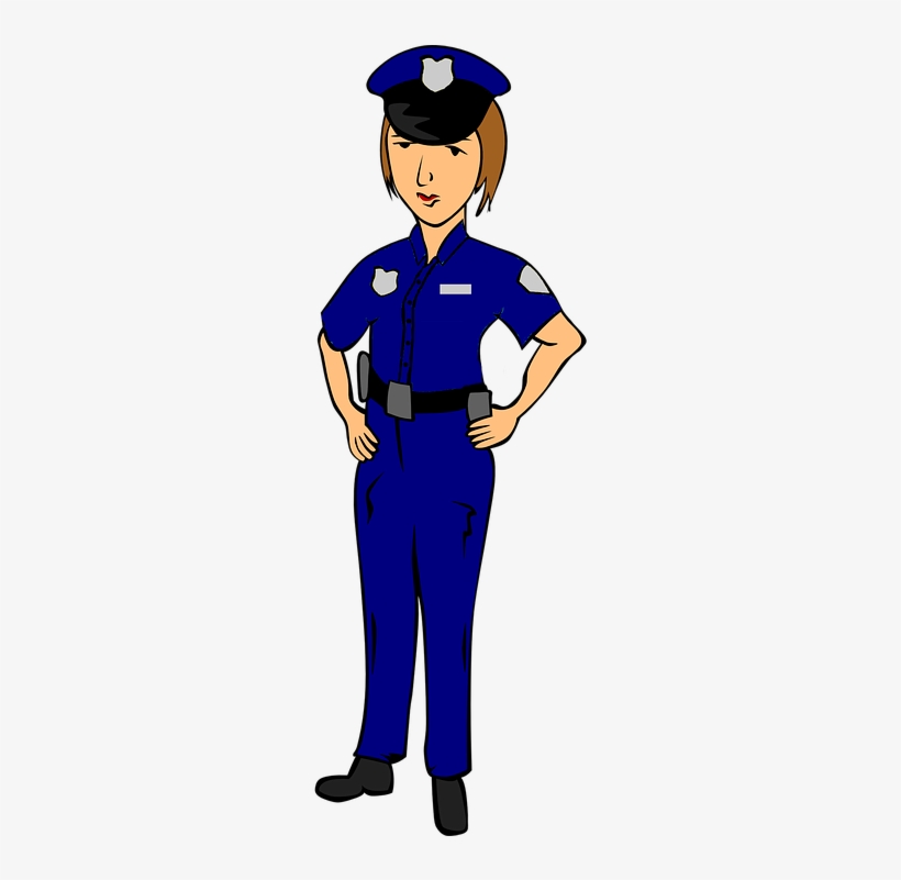 Woman Vector Police - Gambar Security Perempuan Kartun - Free Transparent PNG Download - PNGkey
