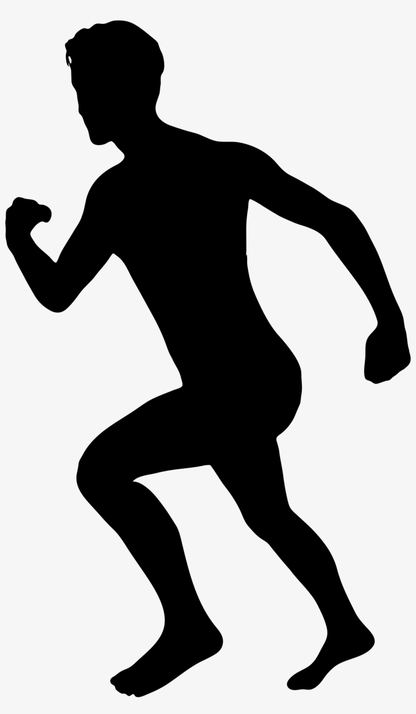 Vector Library Download Computer Icons Stick Figure - Running Man Silhouette Png, transparent png #136947