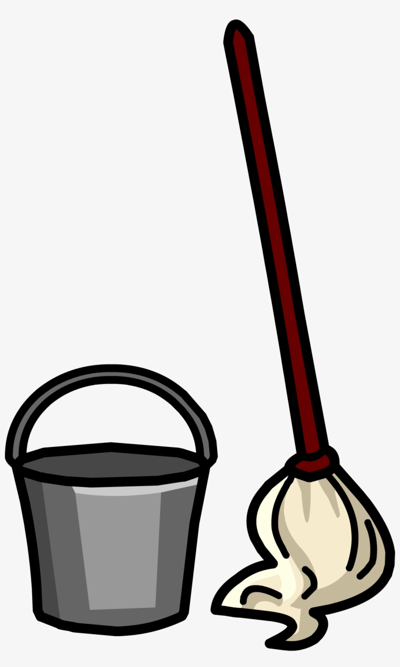 Mop & Bucket - Mop And Bucket Png, transparent png #137081