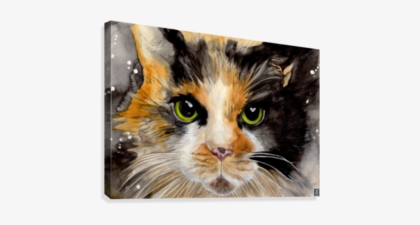 Miaow Watercolour Soul Canvas Print - Artist, transparent png #137084