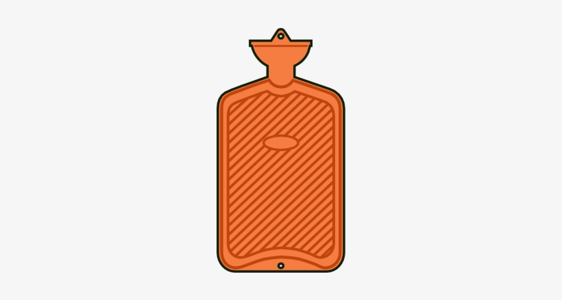 Hot Water Bottle Clip Art - Hot Water Bag Vector, transparent png #137205