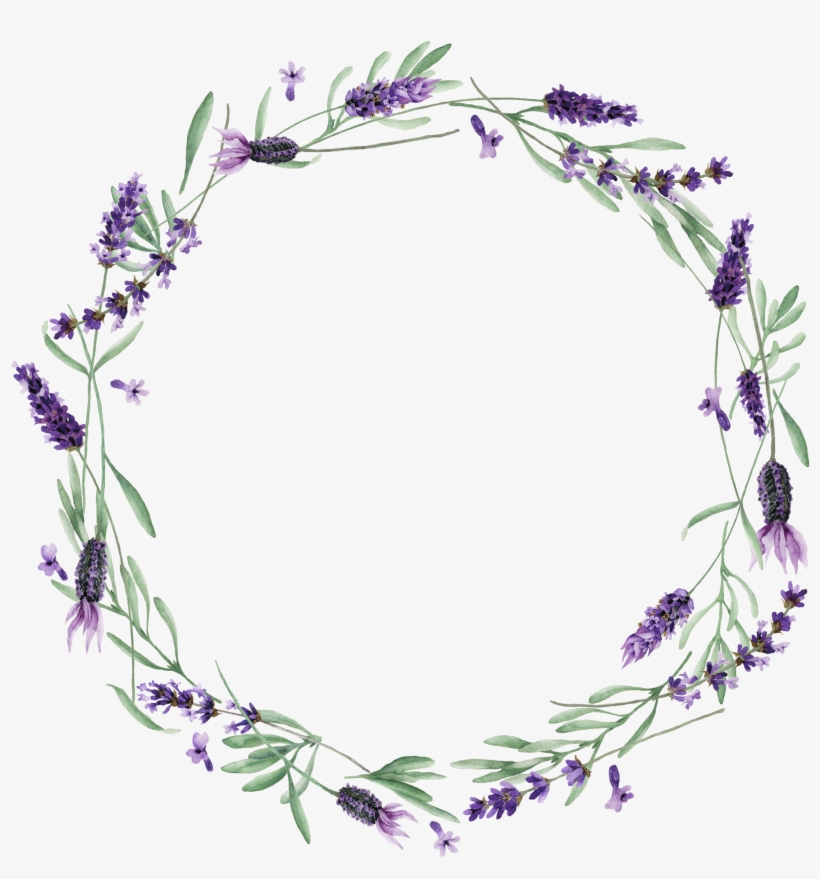 Visit - Lavendar Wreath Transparent, transparent png #137387