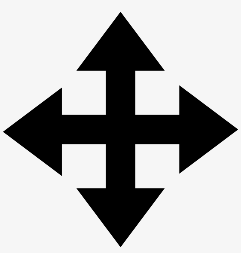 Free All Direction Arrows Icon Png Vector - Move Icon Png, transparent png #137415